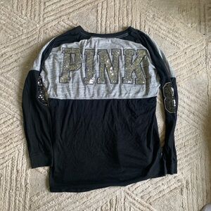 Sequined VS PINK long sleeve